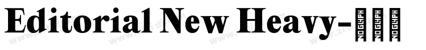 Editorial New Heavy字体转换